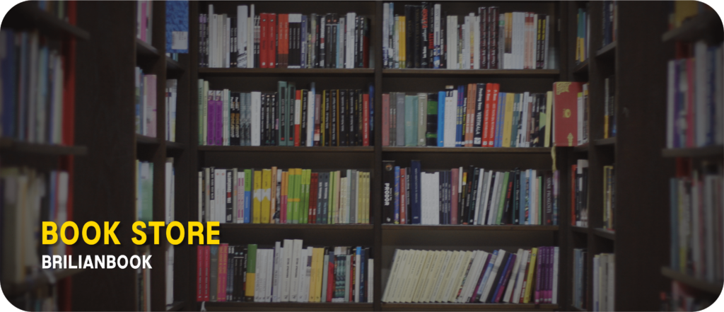 menjual berbagai buku bacaan novel, sejarah, hiburan dan lain-lain